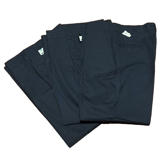 Red Kap Work Pants Size 37x25 Navy Blue Flat Front PT20 Can be Altered 3 Pair - Picture 1 of 10